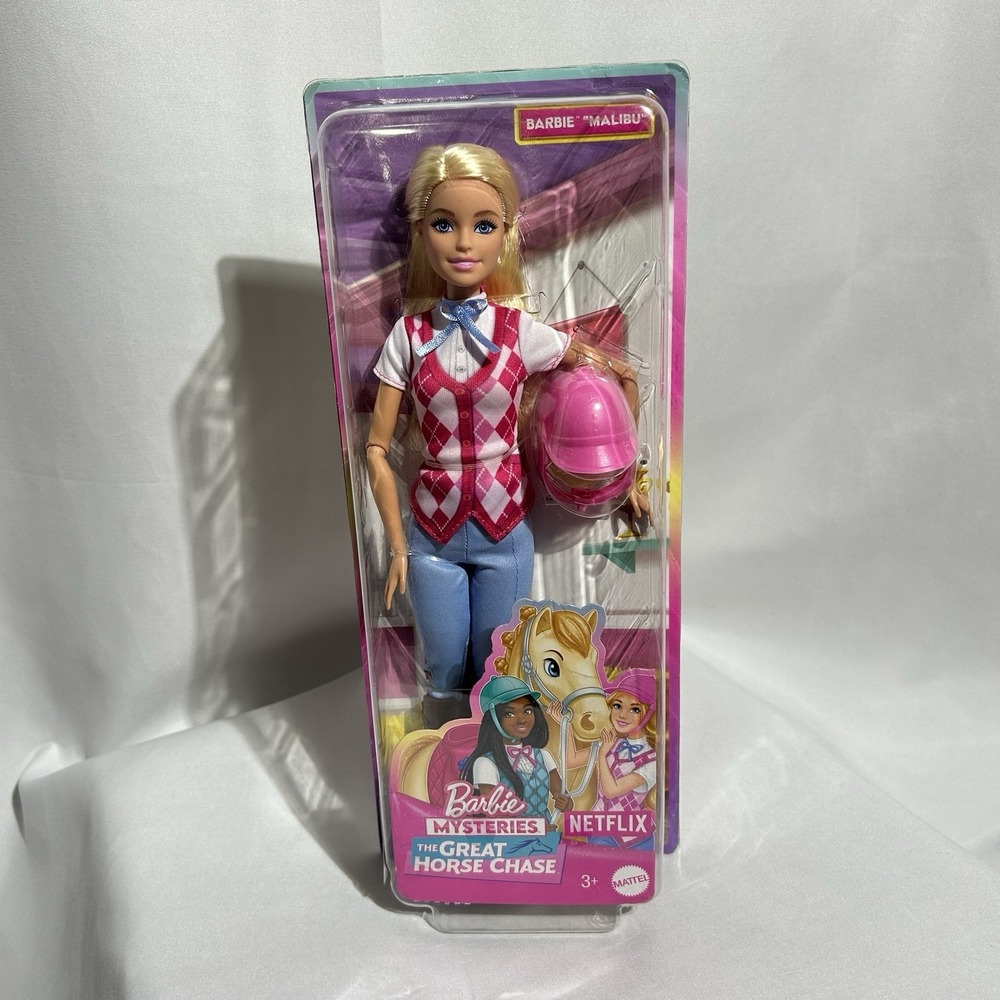 BARBIE MALIBU MYSTERIES THE GREAT HORSE CHASE Riding Helmet Boots